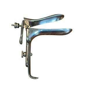 Vintage Stainless Steel Vaginal Speculum Medical Instrument Gynecology Tool